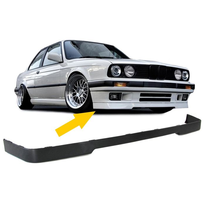 Front Spoiler Lippe Unterbauspoiler passend für Stoßstange für BMW 3ER E30 82-94