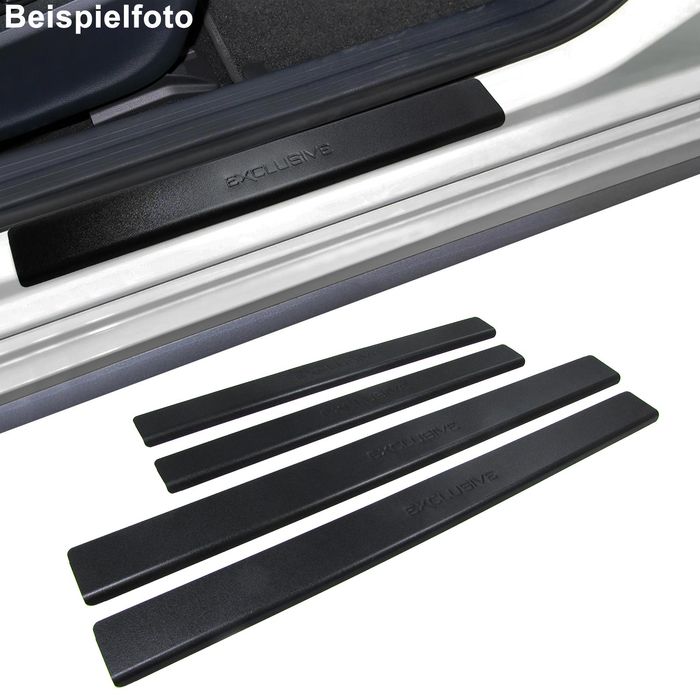 Edelstahl Einstiegsleisten Exclusive schwarz für Opel Astra H 5Türer ab 04