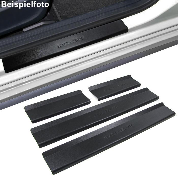 Edelstahl Einstiegsleisten Exclusive schwarz für Kia Picanto Ba 04-10
