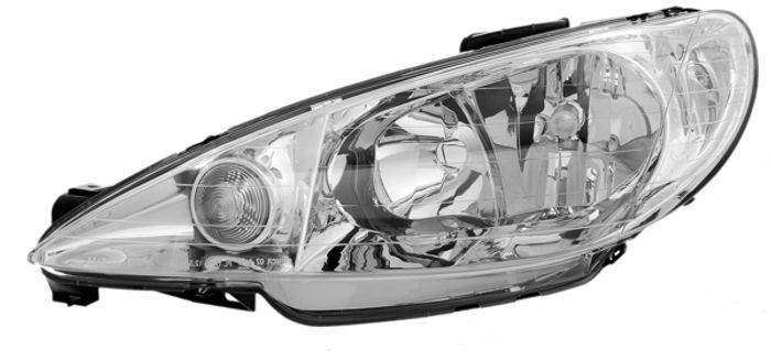 H7 H7 Scheinwerfer links TYC für Peugeot 206 CC 2D 00