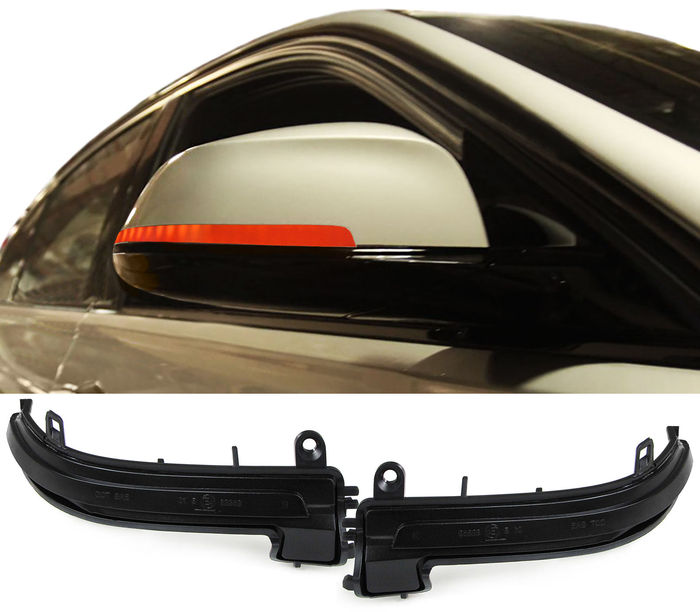 Dynamic LED Spiegel Blinker schwarz für BMW 1er F20 F21 ab 11 X1 E84 12-15