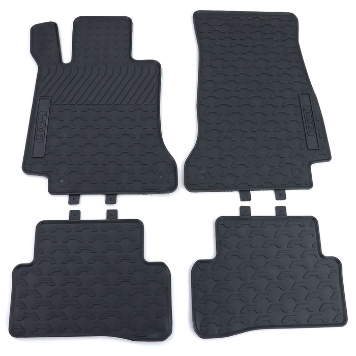 Premium Gummi Fußmatten Set Schwarz für Mercedes C-Klasse W205 S205 ab 14