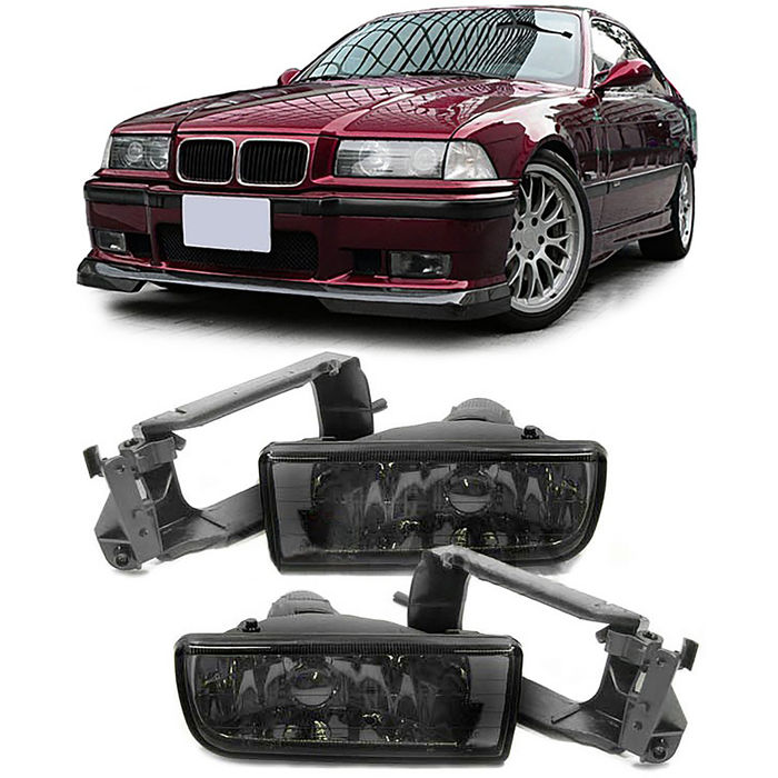 Nebelscheinwerfer smoke schwarz Klarglas passend für BMW E36 91-99 auch M3