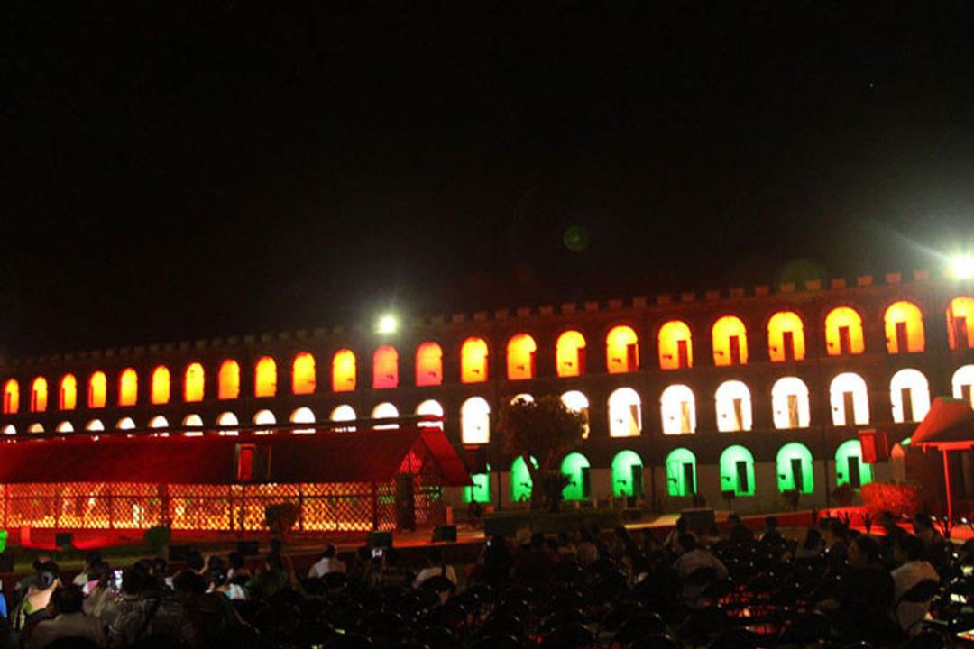 Light and Sound Show at Cellular Jail