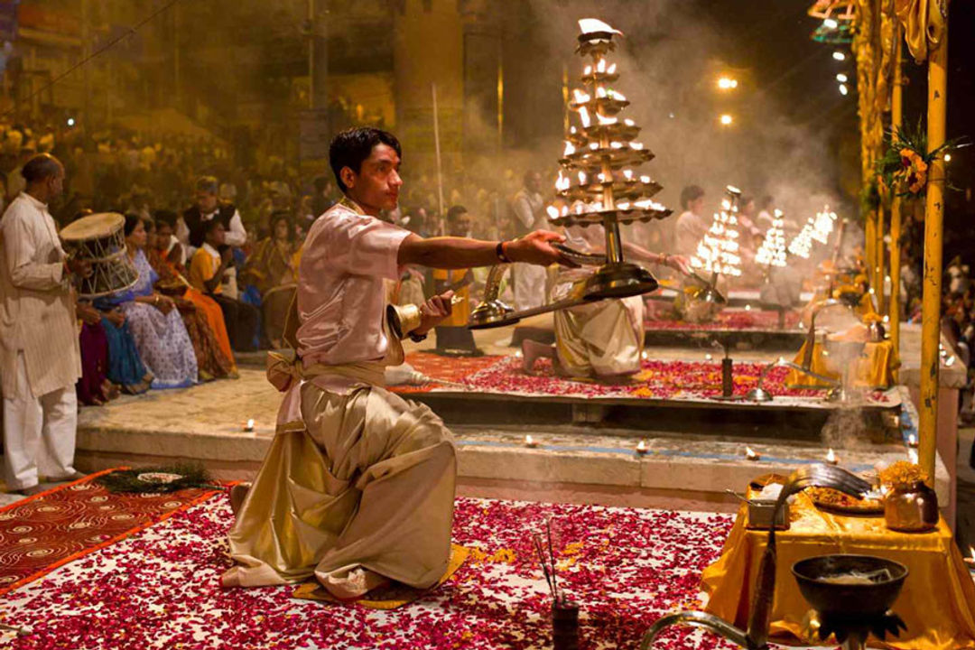 Ganga Aarti At Swarg Ashram