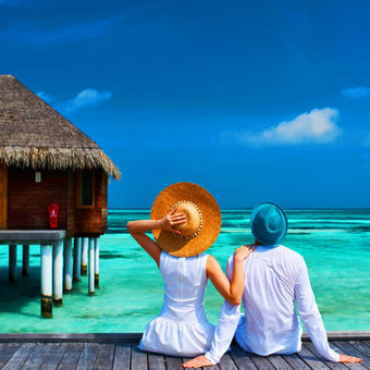 Couple in Maldives