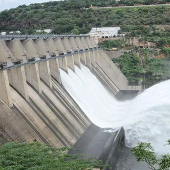 Srisailam Dam on Krishna River