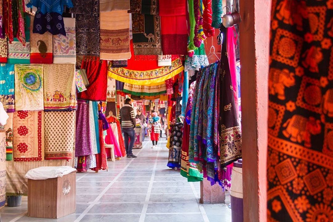 cloth market in Jaipur