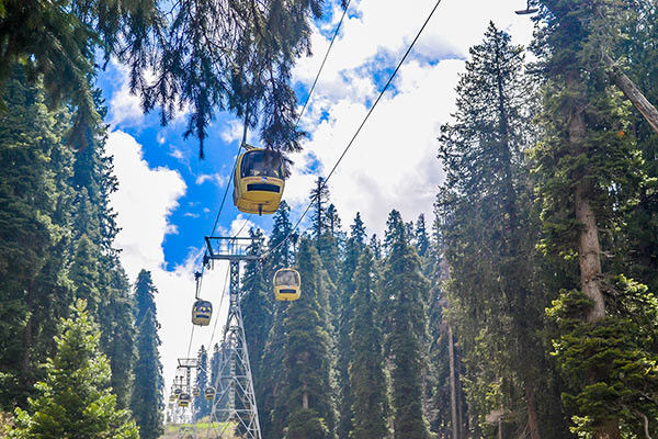 Highest cable cars and popular tourist attraction