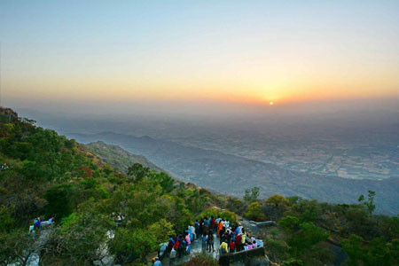 Sunset view point mount abu