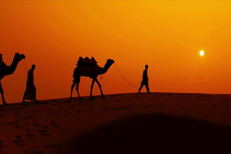 Sunset at Thar Dessert