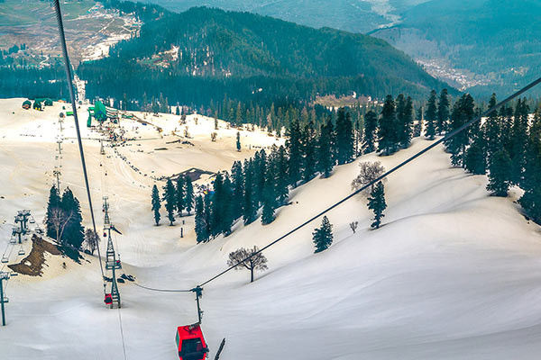 Aerial-view from Gondola cable car