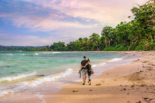 Neil Island With Couple