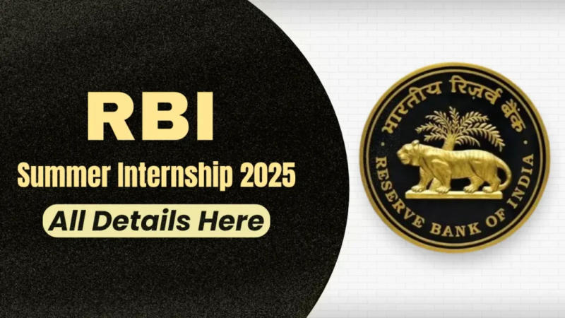 RBI Summer Internship Eligibility