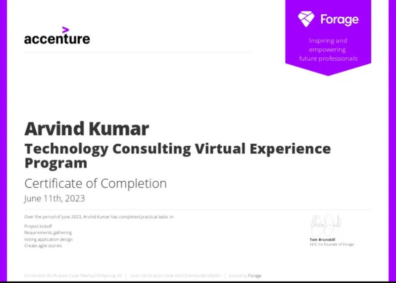 Accenture Forage Virtual Internship