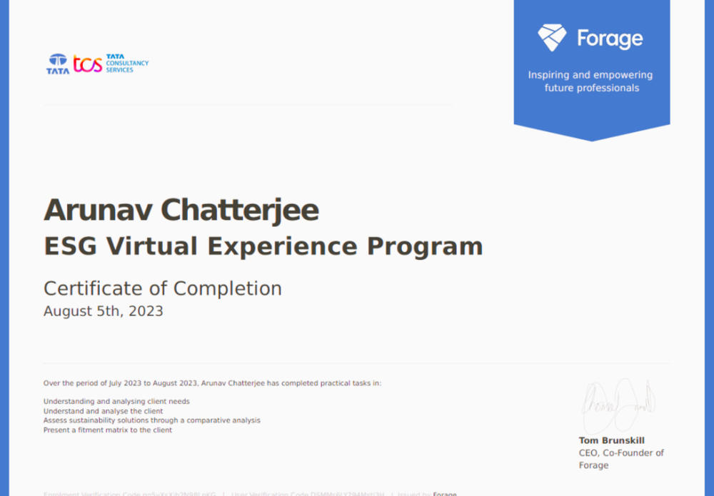 Top Forage Internship Certificate