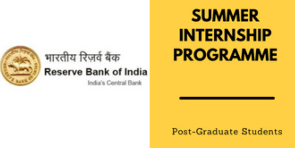 Project Preference RBI Summer Internship
