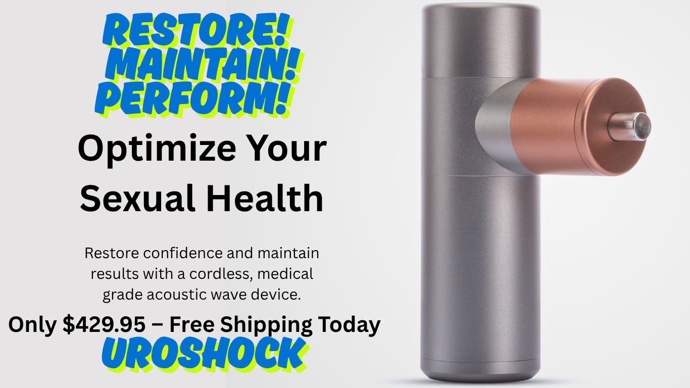 Uroshock — at-home acoustic wave device (hero)