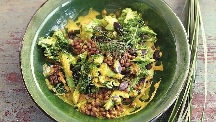 Wirsing-Gemüse-Curry mit Linsen