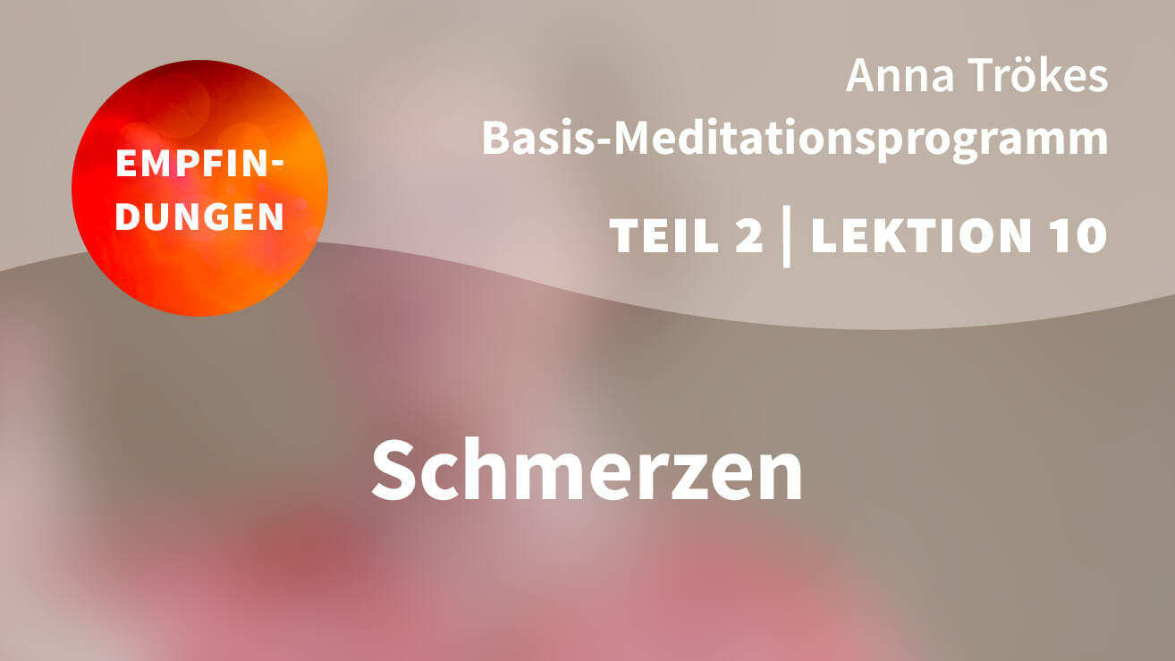 Basis Meditationsprogramm Anna Trökes Teil 2 Lektion 10