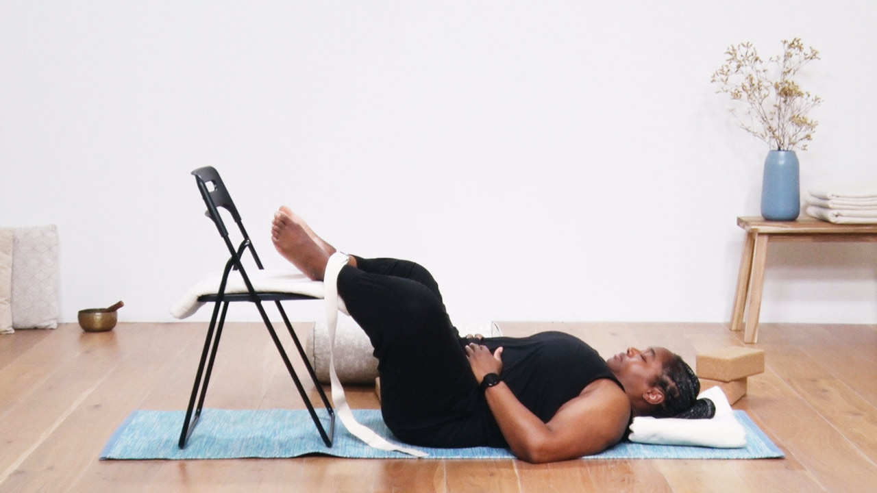 Yoga Video Restorative yoga with a chair