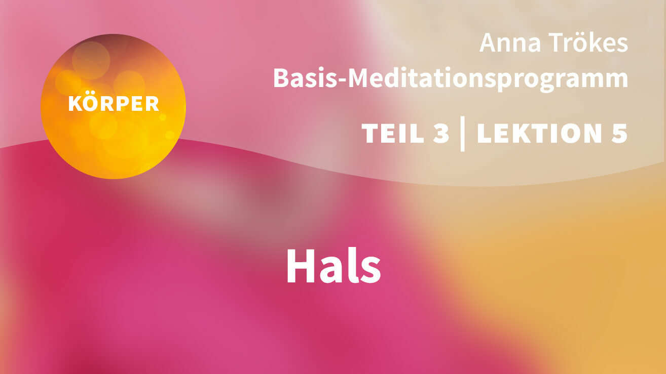 Basis Meditationsprogramm Anna Trökes Teil 3 Lektion 5