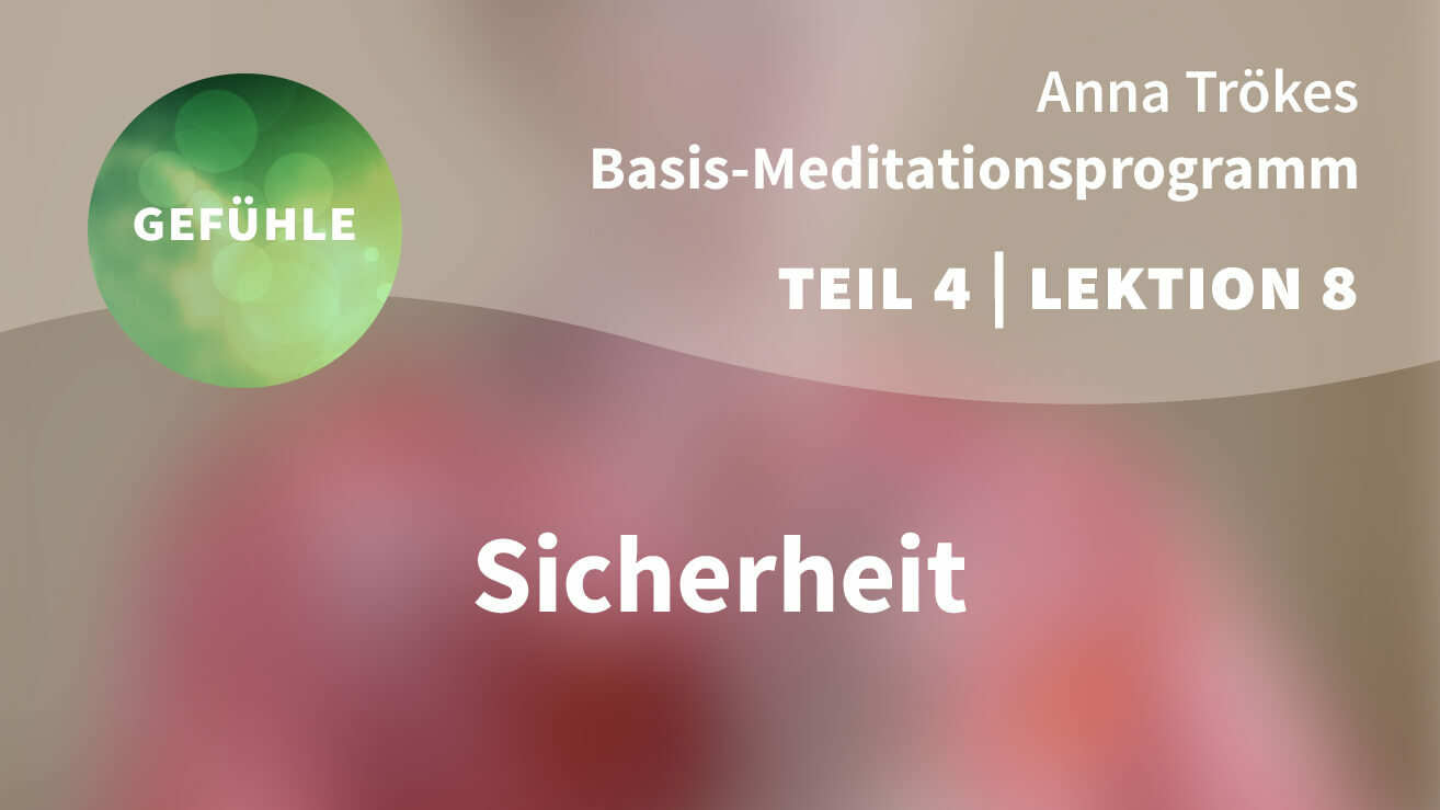 Basis Meditationsprogramm Anna Trökes Teil 4 Lektion 8