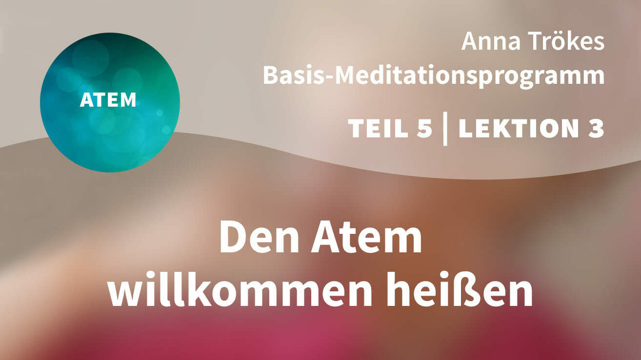 Basis Meditationsprogramm Anna Trökes Teil 5 Lektion 3