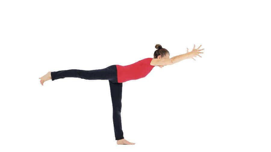 Yoga Video virabhadrasana III (Krieger III)
