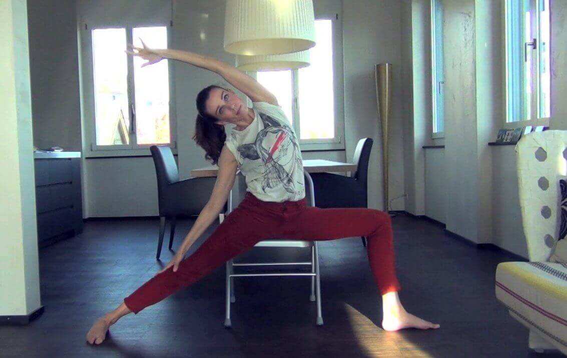 Yoga Video Kleine Yogapause mit dem Stuhl