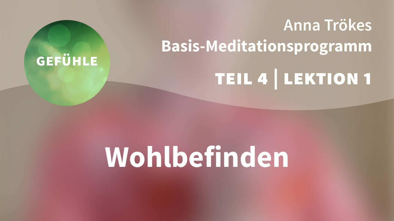 Basis Meditationsprogramm Anna Trökes Teil 4 Lektion 1