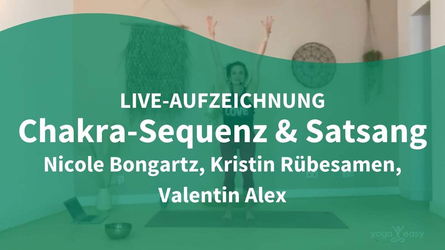 Yoga Video 21.06.21: Weltyogatag-Sequenz und Satsang (live)