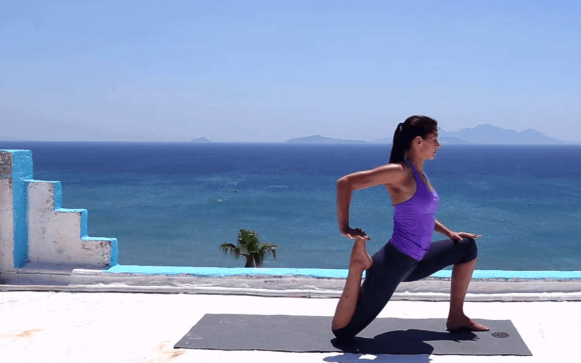 Yoga Video Sich öffnen um zu empfangen