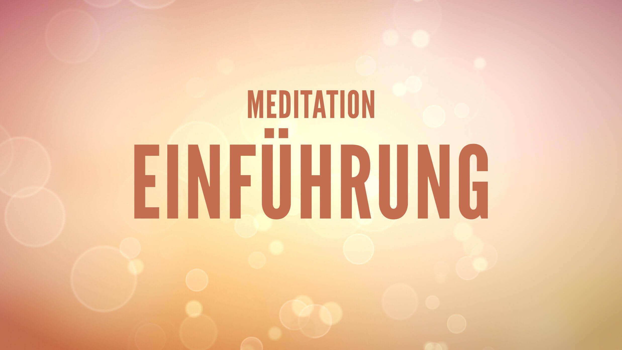 Yoga Video Meditation Einführung