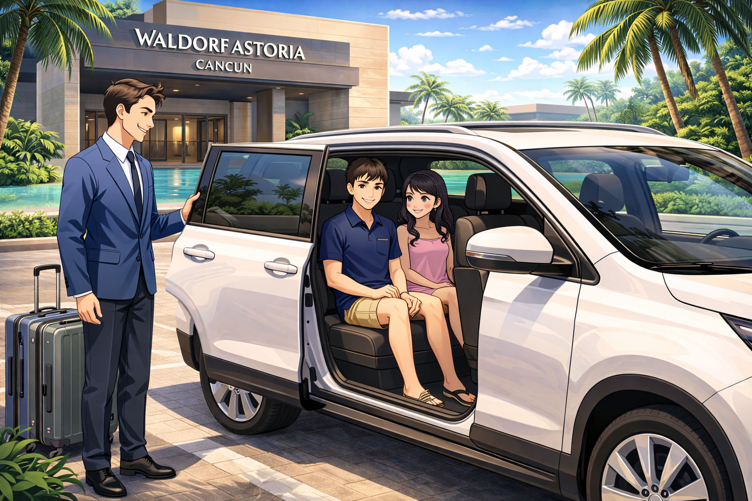 T铆tulo de la imagen 57")</p><h3>Route Technical Details</h3><ul><li><strong>Distance:</strong> Approx. 11 km (6.8 miles) from the airport.</li><li><strong>Travel Time:</strong> 15 to 20 minutes (depending on traffic on Highway 307).</li><li><strong>Road Type:</strong> Paved federal highway, direct access to the resort.</li></ul><p>![Descripci贸n de la imagen 57