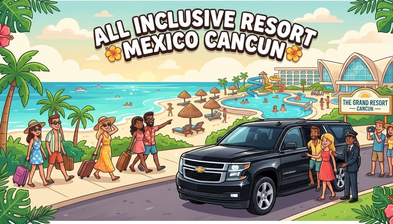 Servicio de taxi y shuttle en Cancún disponible las 24 horas y traslados nocturnos