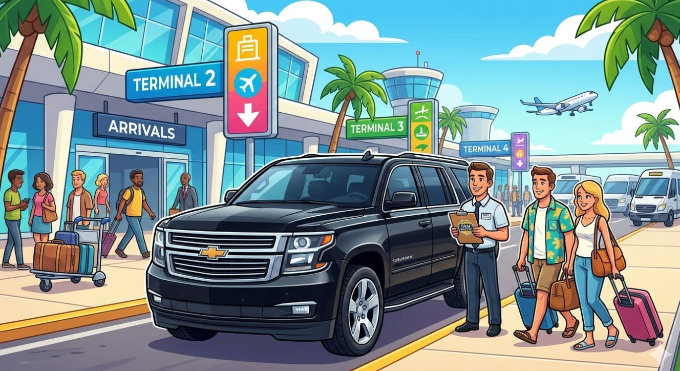 Transporte privado y taxi al Aeropuerto de Cancún con servicio de shuttle