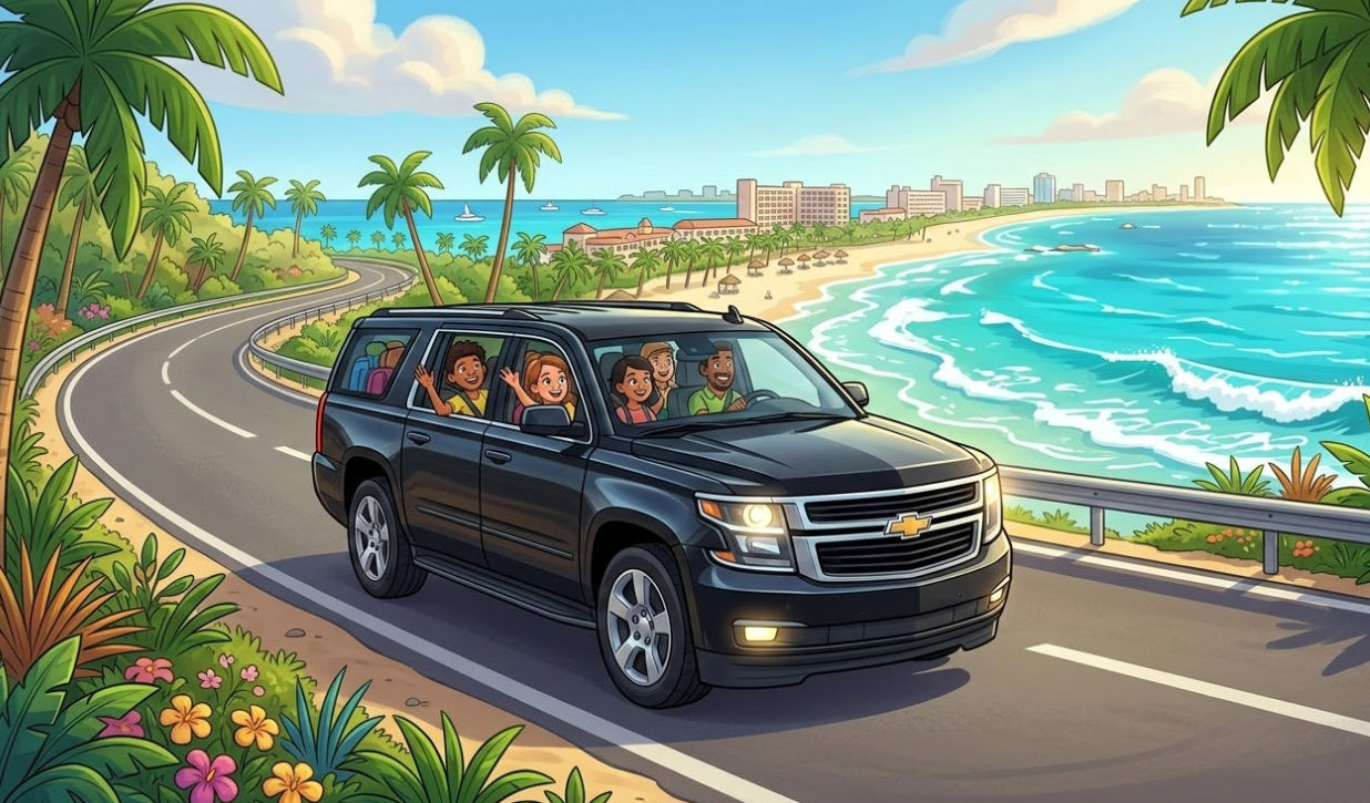 Transporte privado y taxi shuttle de Cancún a la Riviera Maya y hoteles