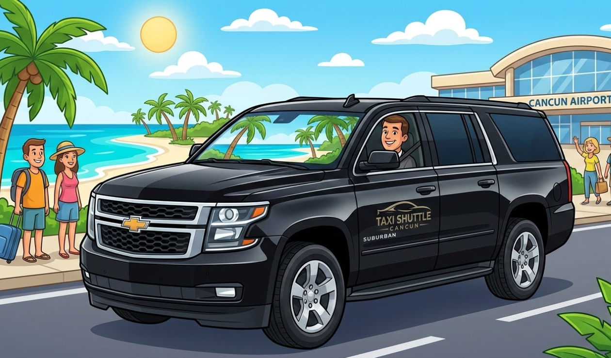 Servicio de taxi premium y shuttle privado en Cancún con unidades modernas