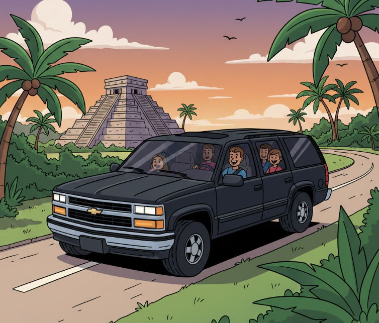 Taxi Shuttle Cancún para parques temáticos y transporte privado a Xcaret, Xel-Há y aventura en Riviera Maya