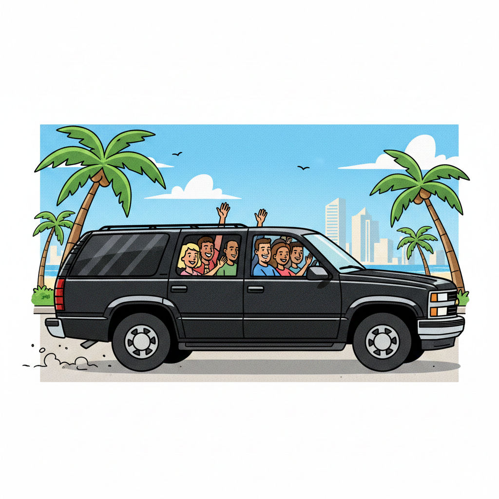 Taxi Shuttle con aire acondicionado para traslados con precios fijos