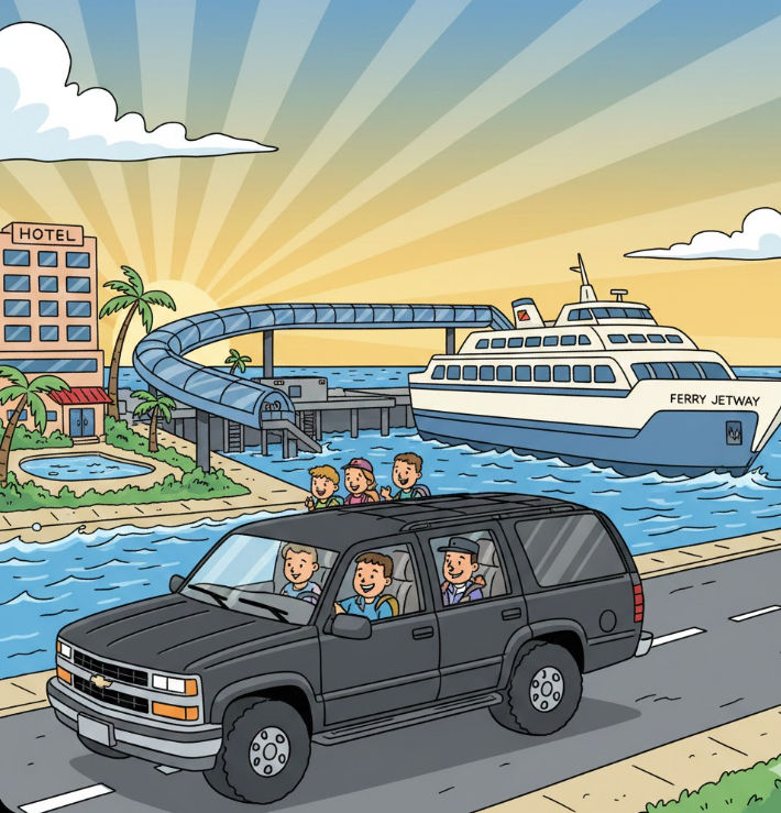 Taxi Shuttle para tripulaciones de yates y transporte privado para personal de marinas y puertos