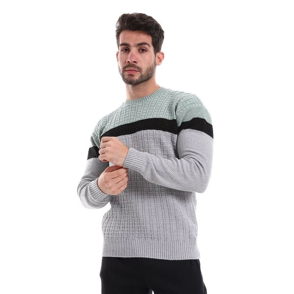 Men's Wool Pullover with MENT Design