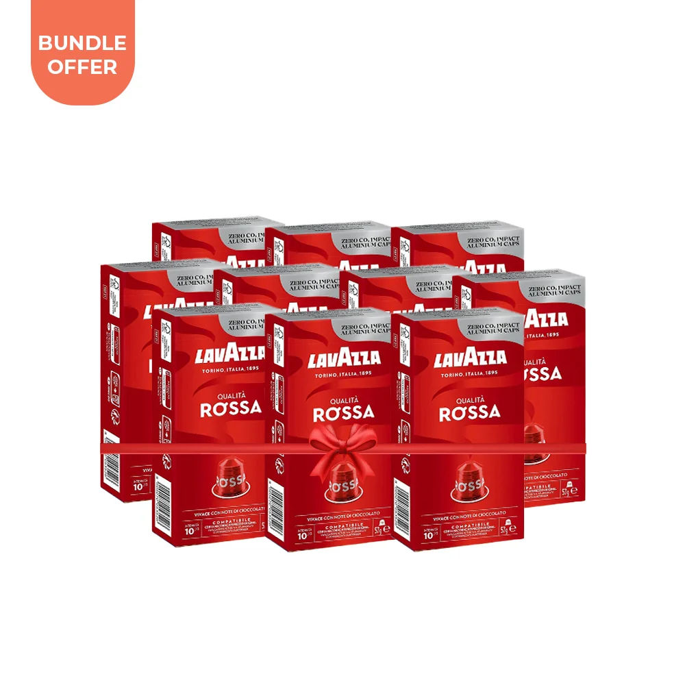 Bundle of 10 : Lavazza Qualita Rossa - Nespresso Compatible