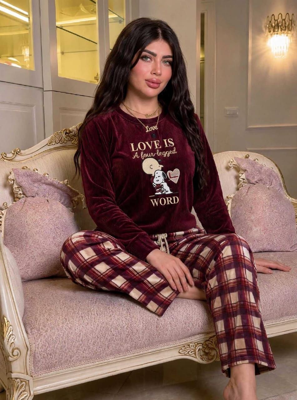 Love is a Four-Legged Word - Plaid Velvet Set