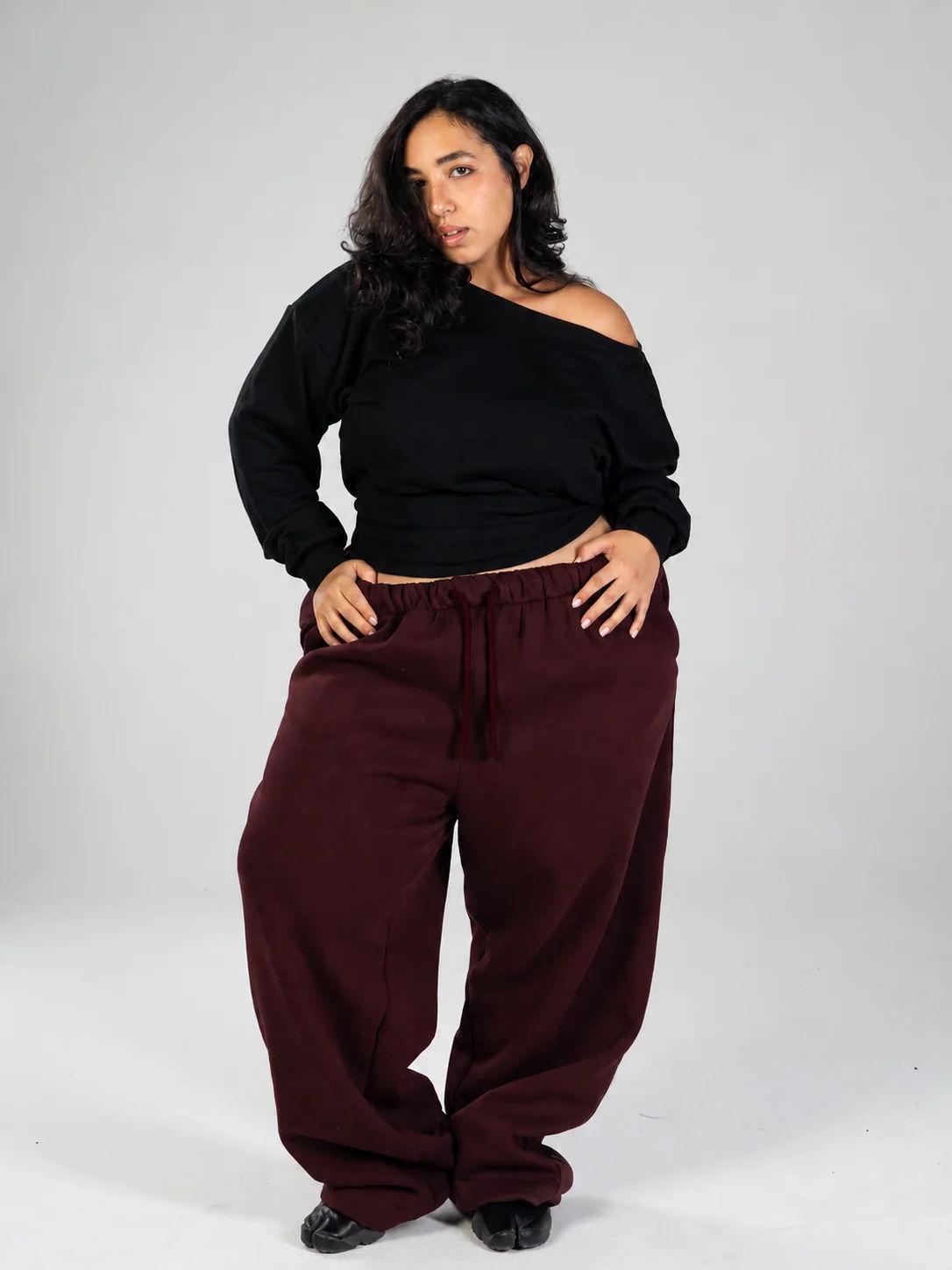 Grand-mere burgundy sweatpants