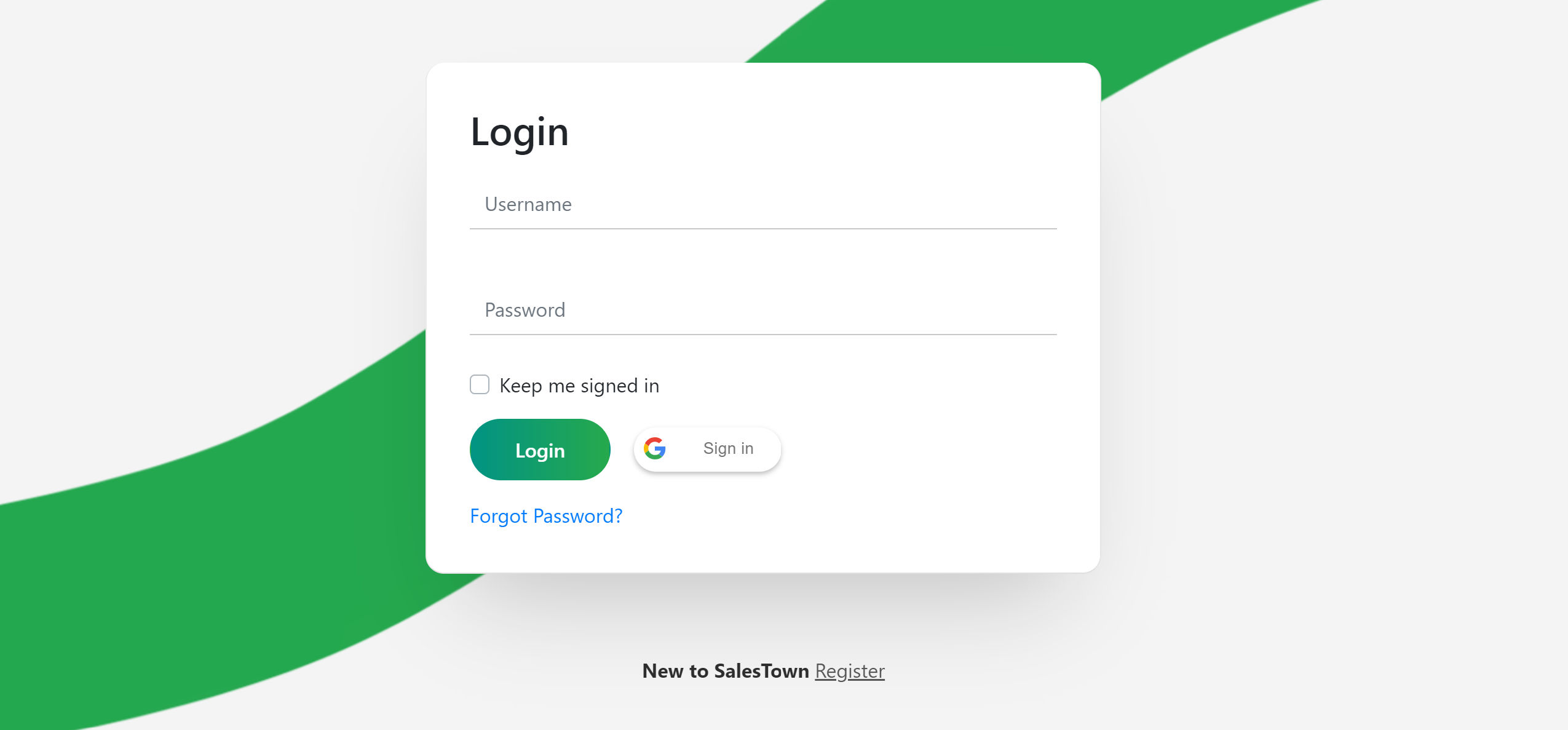 Login Page 