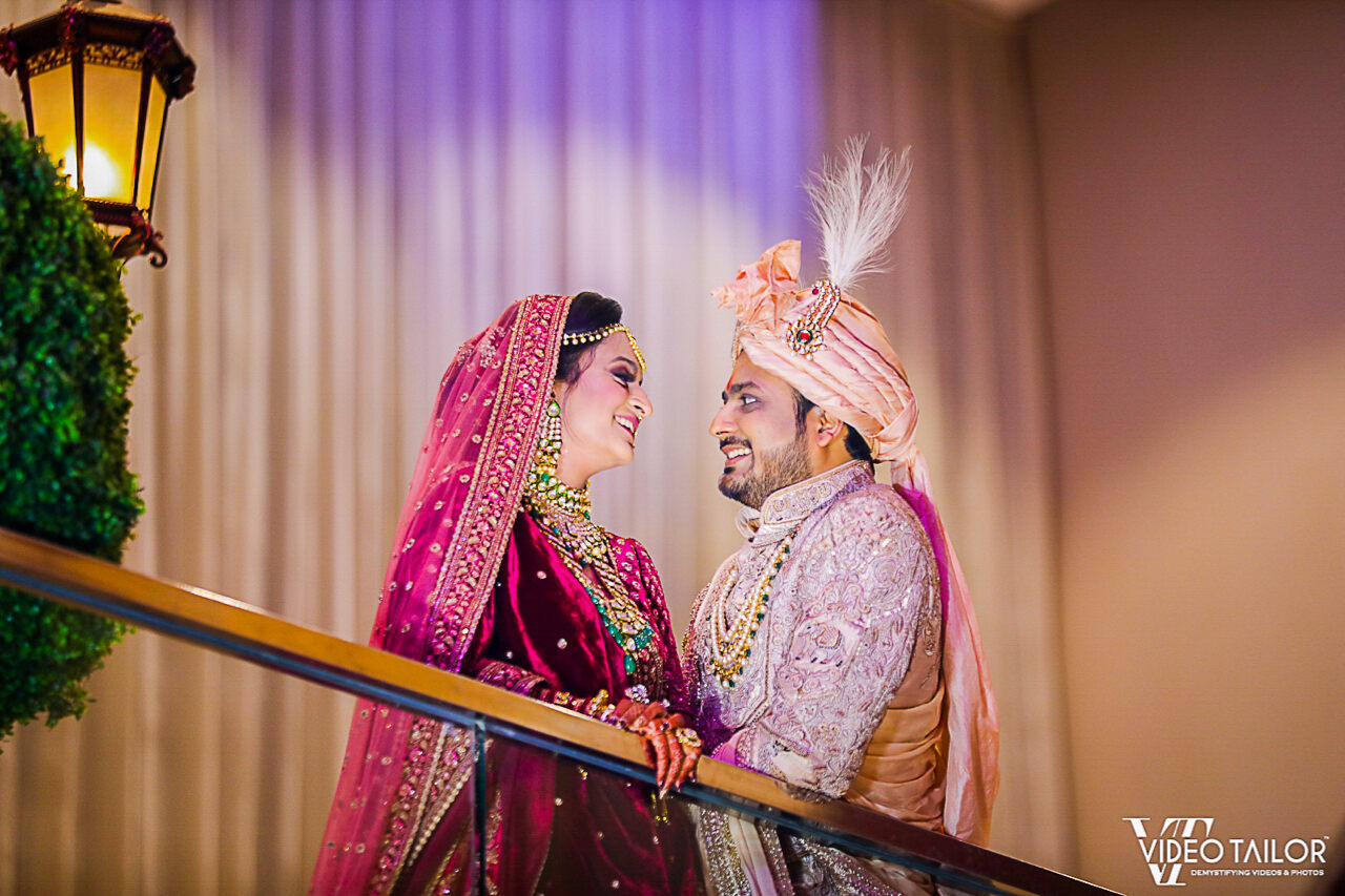 Indian Wedding Couple Posing | London Wedding Photographer