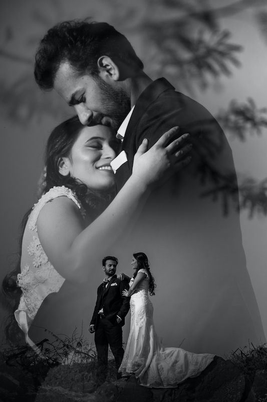 VideoTailor prewedding black and white outfit
