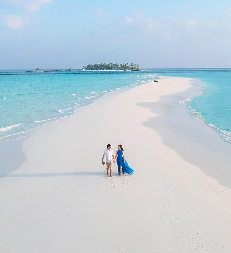 VideoTailor prewedding Maldives Sandbanks